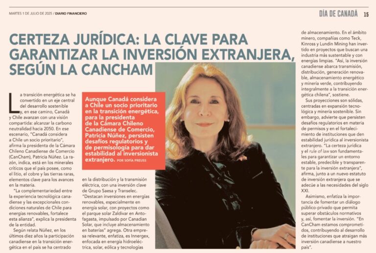 Certeza jurídica: la clave para garantizar la inversión extranjera, según la CanCham